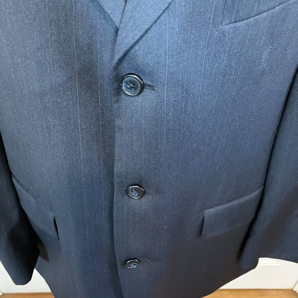 Brooks Brothers "346" Worsted Wool Navy Pinstripe Suit 42R - Picture 7 of 16